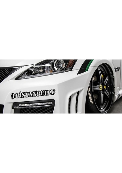 Istanbullu 34 Plaka Araba Oto Sticker Yapıştırma 2 Adet