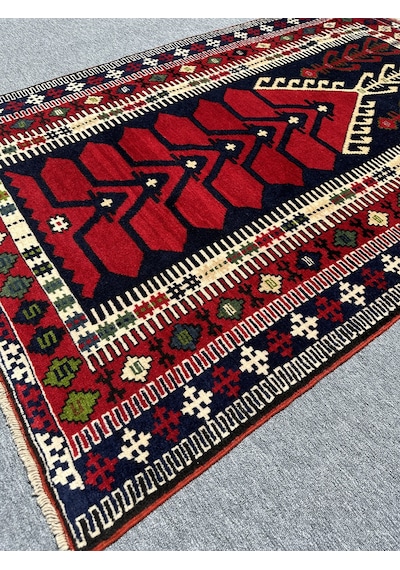 EL DOKUMA 130X200 KİLİM MODELİ HALI KIRMIZI NAMAZLIK SECCADE !