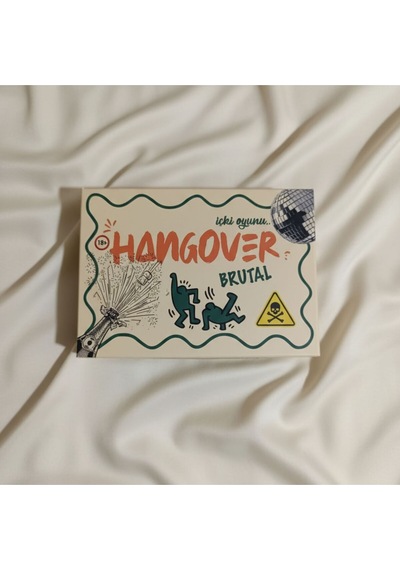 Hangover Brutal Büyük Kutulu İçki Oyunu 18+ Zorlu Görevli Yetişkin Kart Oyunu Parti Eğlencesi