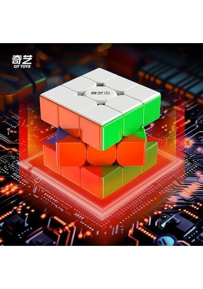 Qiyi Warrior M 3x3 Mıknatıslı Manyetik Zeka Küpü Akıl Küpü Rubik Küp Speed Cube