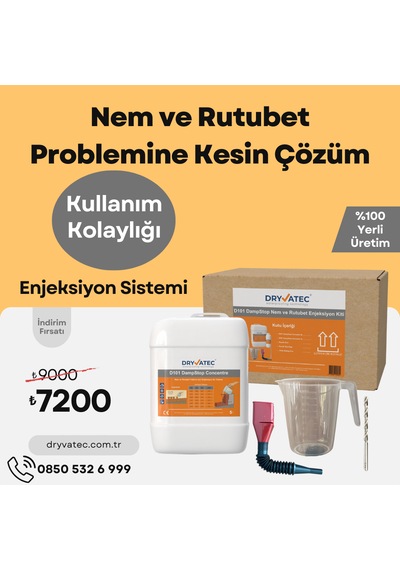 Dryvatec Dampstop Nem Ve Rutubet Enjeksiyon Kiti Kendi Başına N