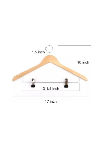 Orret Home 6 Adet Ahşap Elbise Askısı