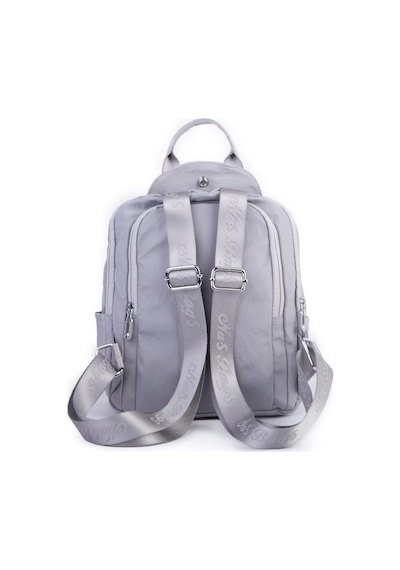 Nas Bag Kadın Çok Gözlü Su Geçirmez Water Proof Ultra Hafif Sırt Çantası Gri