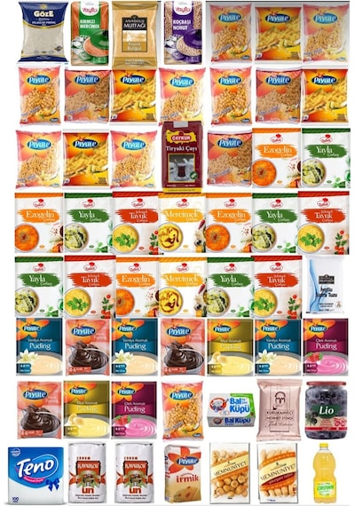Ramazan Paketi Kumanya Yardım Gıda Erzak Kolisi Mega Paket 56 Parça Ürün