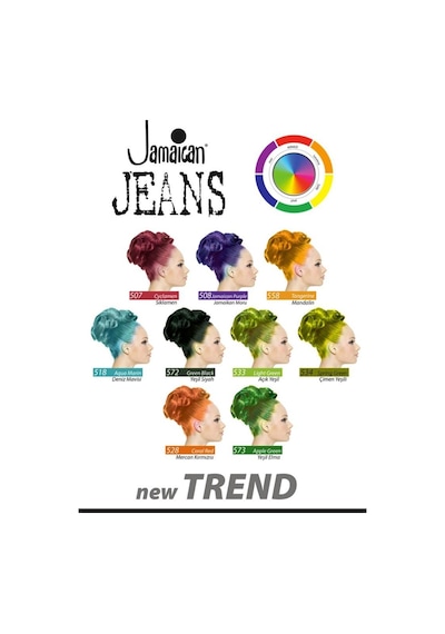 Jamaican Jeans 587 Kırmızı Siyah Saç Boyası 250 Ml