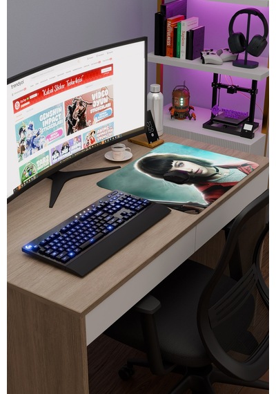 La Casa De Papel-tokyo V3 48x40 Xl Gaming Kauçuk Kaymaz Taban Mouse Pad Fare Altlığı