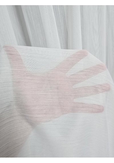 Vakkorama Mat Kumaşlı Kalın Tül Perde Ekru 1 E 2,5 Pileli Et4030mat