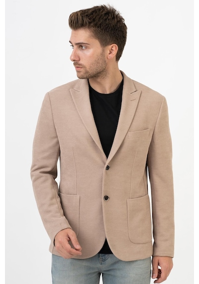 White Stone Coahuila C203 Ceket 6 Drop Regular Pamuklu Likralı Ceket Bej - 48 Bej