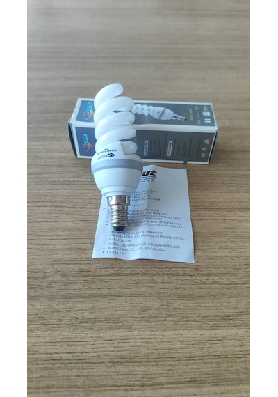 Umut 9w E14 Duy Spiral Tasarruflu Ampul 6700k Beyaz Işık 8000 Saat Ömür