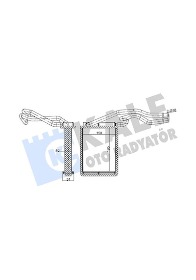 Kalorifer Radyatörü Ford Fıesta Fusıon 2002-2008 Arası Kale