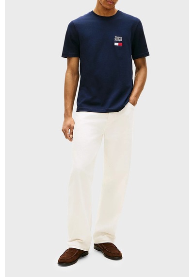 Tommy Hilfiger Erkek T Shirt Mw0mw42367 Dw5 Lacivert