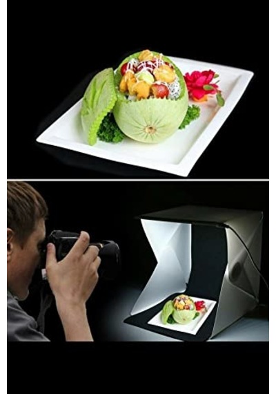 Mobee Ürün Çekim Çadırı Mini Fon Fotoğraf Stüdyosu Ledli Işık Perdesi