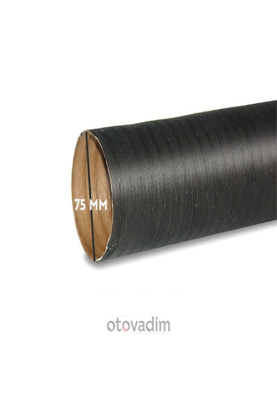 Webasto Üfleme Hortumu Çap 75 Mm Esnek Sıcak Hava Kanalı Kraft Hortum İç Alüminyum Yanmaz 1metre