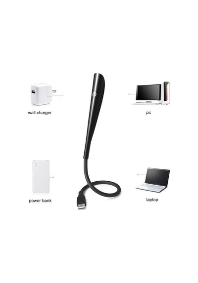 Pm-24561 14 Ledli Siyah Esnek Usb Led Lamba Belirtilmemis