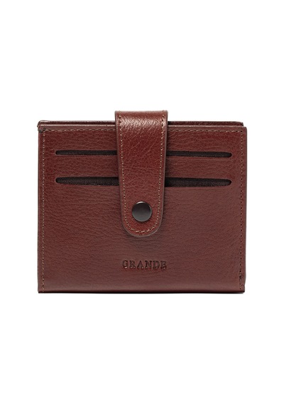 Kahve Cüzdan & Kartlık Unisex 710 Grande Deri Cüzdan Kartlık kahverengi