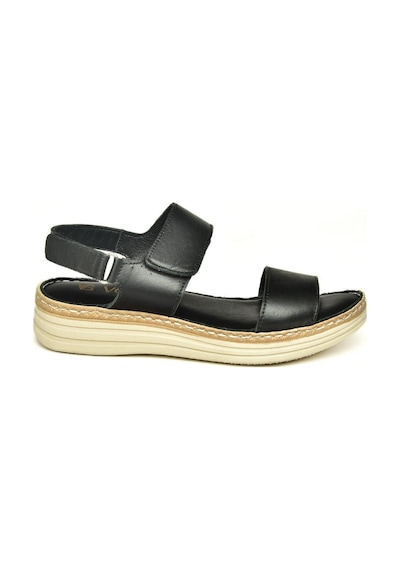 Fox Shoes U555240603 Siyah Hakiki Deri Kadın Sandalet Siyah-hakiki Deri Siyah