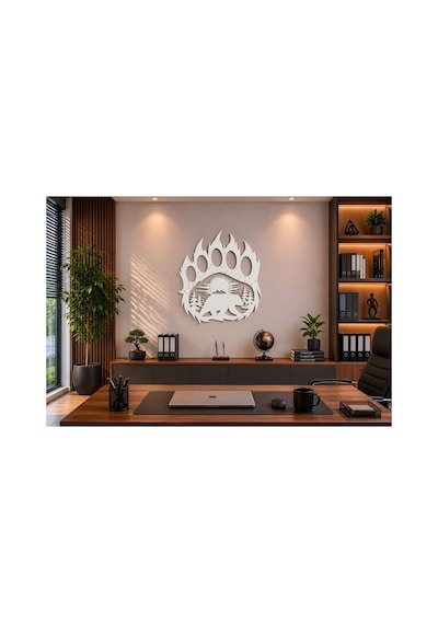 Arliadesign Ayı Pençesi Doğa Duvar Dekoru / 5 Mm Mdf 50 X 50 Cm