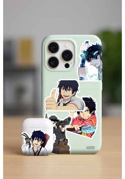 Ao No Exorcist Blue Exorcist Anime Telefon Laptop Bullet Journal Sticker Paketi 20 Adet Çok Renkli