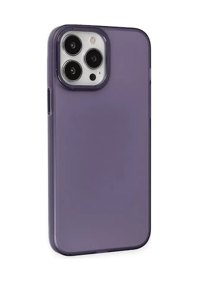 Newface Apple İphone 14 Pro Max Kılıf Modos Metal Kapak - Derin Mor