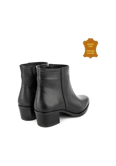 Hush Puppies Befasi 725011 Gerçek Deri, Anatomik, Kadın Bot Cilt Siyah Siyah Cilt