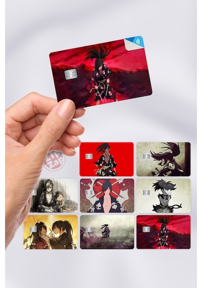 Dororo Kart Kaplama Sticker 8 Adet Çok Renkli
