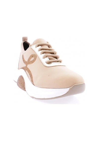 Dgn 1013-23y Kadin Bağcikli Yan Silver Taşli Strech Kalin Taban Sneakers Ayakkabi 1013-2026-R12632 Ten Dgn 1013-23y Kadin Bağcikli Yan Silver Taşli Strech Kalin Taban Sneakers Ayakkabi 1013-2026-R12632 Ten