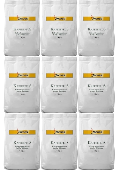 Jacobs Kaffeeplus Kahve Beyazlatıcısı / Süt Tozu 1kg 9 Lu Set