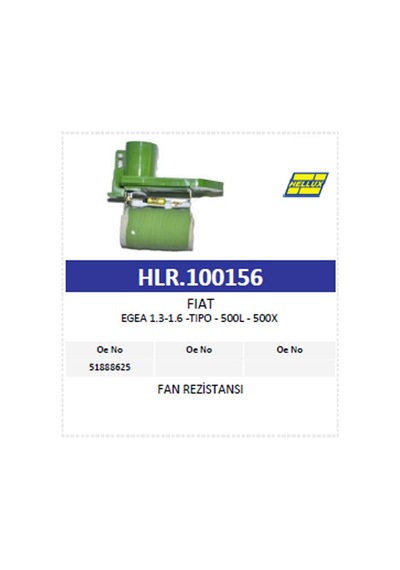 Fan Rezistansı Fıat Egea 1.3-1.6 -tıpo - 500l - 50