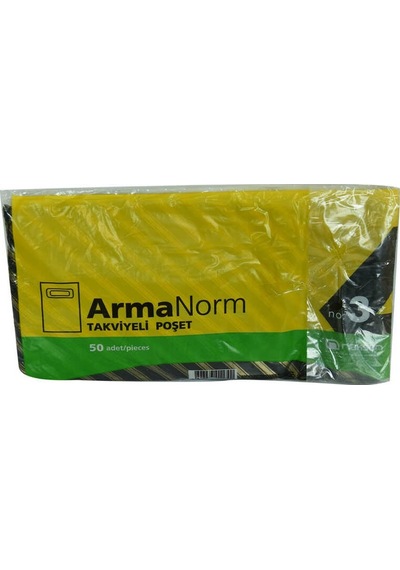 Armanorm Takviyeli Çanta Poşet Karma Desen Renk 42x32 50 Adet No: