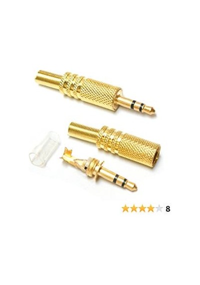Gold Stereo Jack 3.5 Mm Aux Jack Gold Aux Jack Kulaklık Erkek Jack Mikrofon Jack