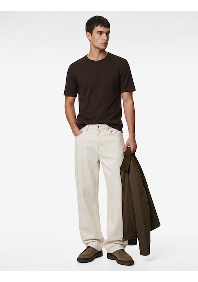 Koton Bisiklet Yaka Viskon Karışımlı Kısa Kollu Basic Slim Fit Tişört Kahverengi 6sam10285mk Kahve Koton Bisiklet Yaka Viskon Karışımlı Kısa Kollu Basic Slim Fit Tişört Kahverengi 6sam10285mk Kahve