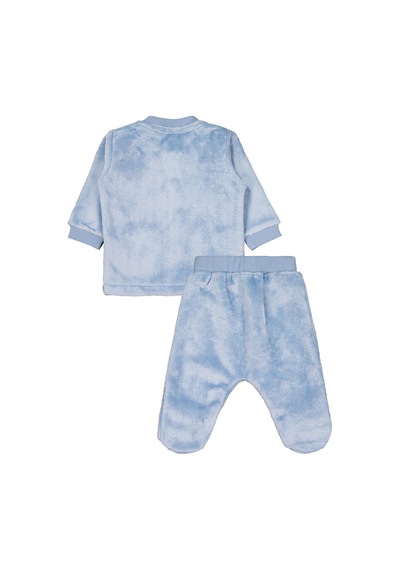 Civil Baby Unicorn Nakışlı 1-9 Ay Pijama Takımı - Mavi Buz Mavi