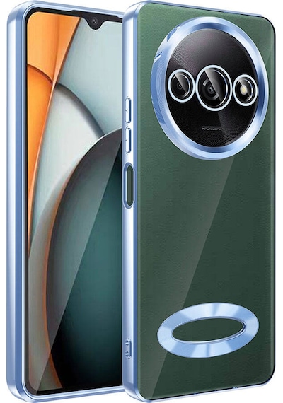 Xiaomi Redmi A3 4g 2024 Kılıf Kamera Korumalı Logo Gösteren Zore Omega Kapak-sierra Mavi Sierra Mavi