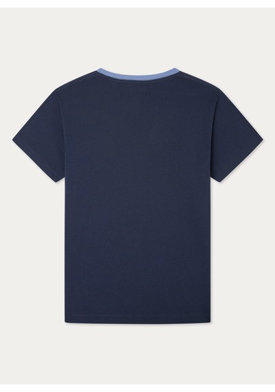 Hackett Lacivert Erkek %100 Pamuk Slim Fit T-shirt Hm500797