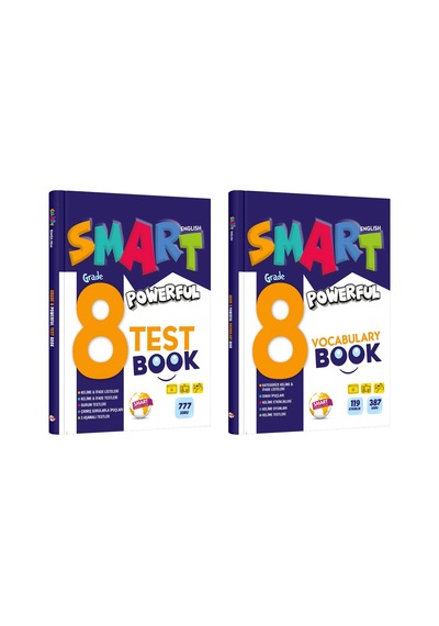 Smart English 8. Sınıf Powerful İngilizce Vocabulary + Test Book Seti 2 Kitap