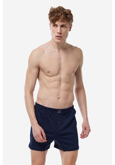Malabadi Erkek Lacivert 12'li Premium Collection Geniş Kalıp Modal Büyük Beden Boxer 12m254