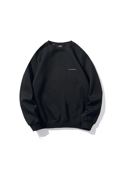 Brz Collection Oversize Unisex Fearless Sweatshirt-siyah Siyah