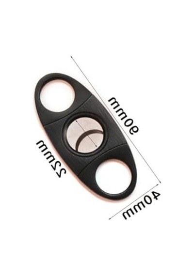 Komple Çelik Puro Makası, 56 Ring, Siyah Renk, Dayanıklı Yapı