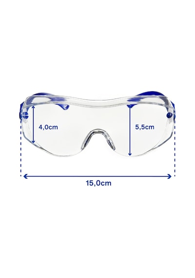 Dräger X-pect 8120 Emniyet Gözlüğü Gözlük Takıcılar İçin Ayarlanabilir Gözlük İnşaat Alanları, Labora