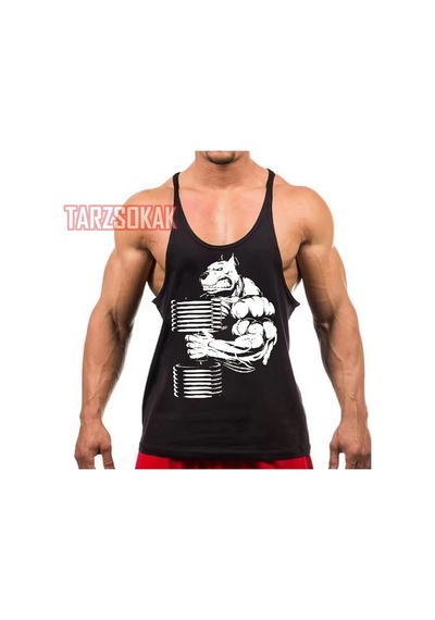 Tarzsokak Gym Tank Top Fitness Sporcu Atleti Gym59 Siyah