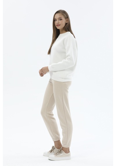 Kadın Sweatshirt 2424bs130836 Ekru