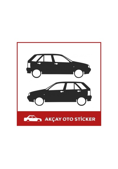 Fiat Tipo Sticker Fiat Oto Sticker Tipo Gölge Sticker