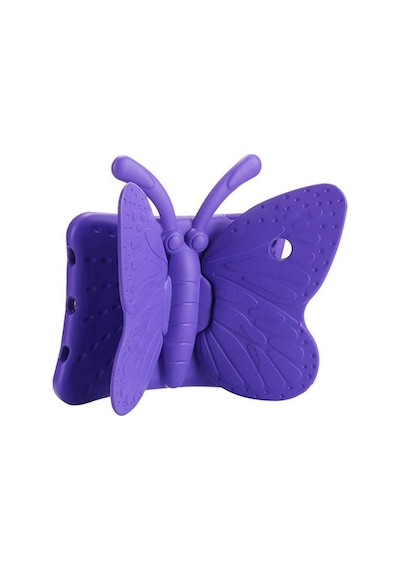 Ardemix Apple Uyumlu iPad  Mini 2. Nesil Butterfly Standlı Tablet Kılıf-mor Tablet Kılıfı