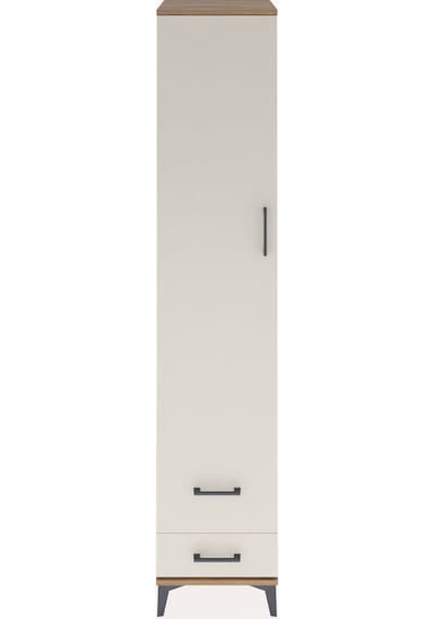 Hyperion Dolap 5 Raflı 2 Çekmeceli Tek Kapaklı 44x44x221 Çam-... Çam