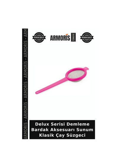 Delux Serisi Demleme Bardak Aksesuarı Sunum Klasik Çay Süzgeci Çok Renkli