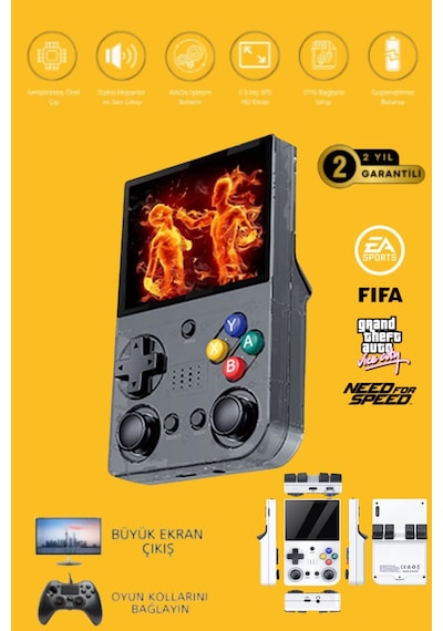 M21 64gb Ips Hdmi Tv 20000+ Oyunlu Retro Arcade Atari Psp/ps1/fıfa Gta Mario Games Oyun Konsolu