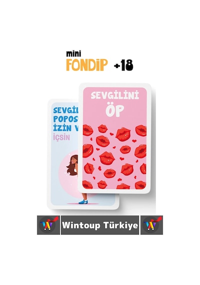 Eğlenceli Yılbaşı Parti Sevgili Grup Arkadaş Ortamı İçki Kart Oyunu Fondip Mini +18 55 Kart