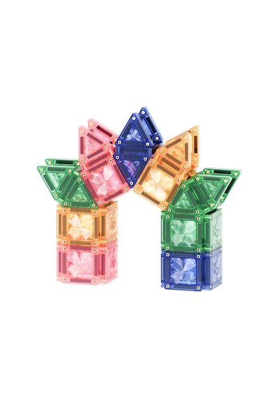 Cleverclixx Mini Tiles Travel Pack Seyahat Seti Pastel 28 Parça Manyetik Bloklar