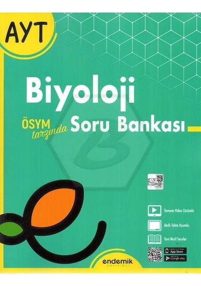Endemik Yayınları Ayt Biyoloji Soru  Bankası