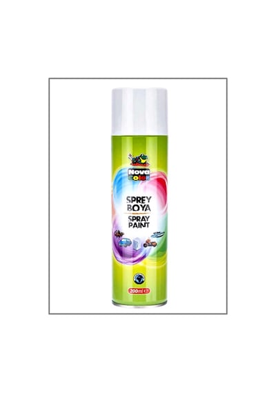 Nova Color Sprey Boya Beyaz 200 Ml - 2 Adet 0001 Beyaz